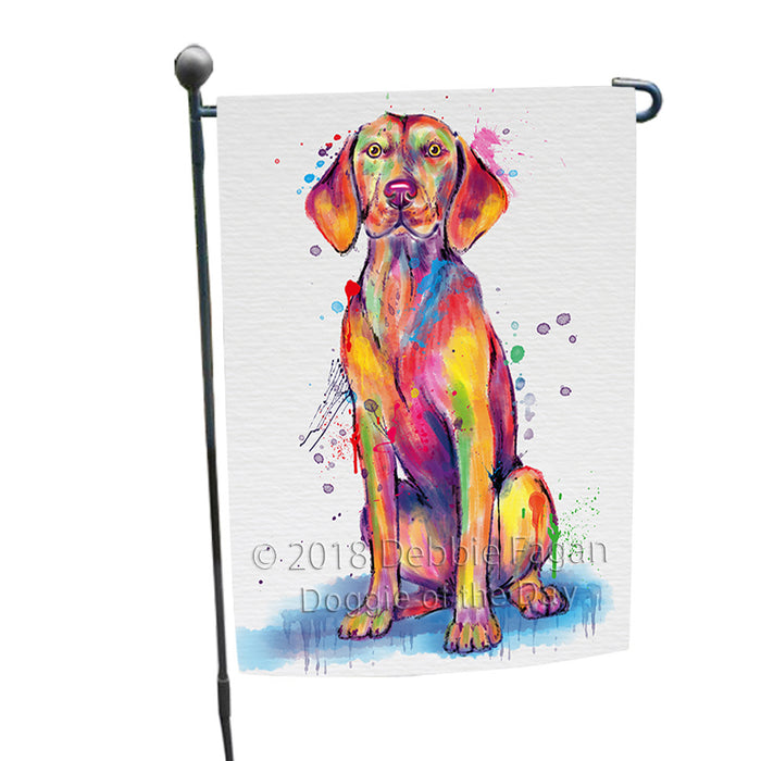 Watercolor Vizsla Dog Garden Flag GFLG65178