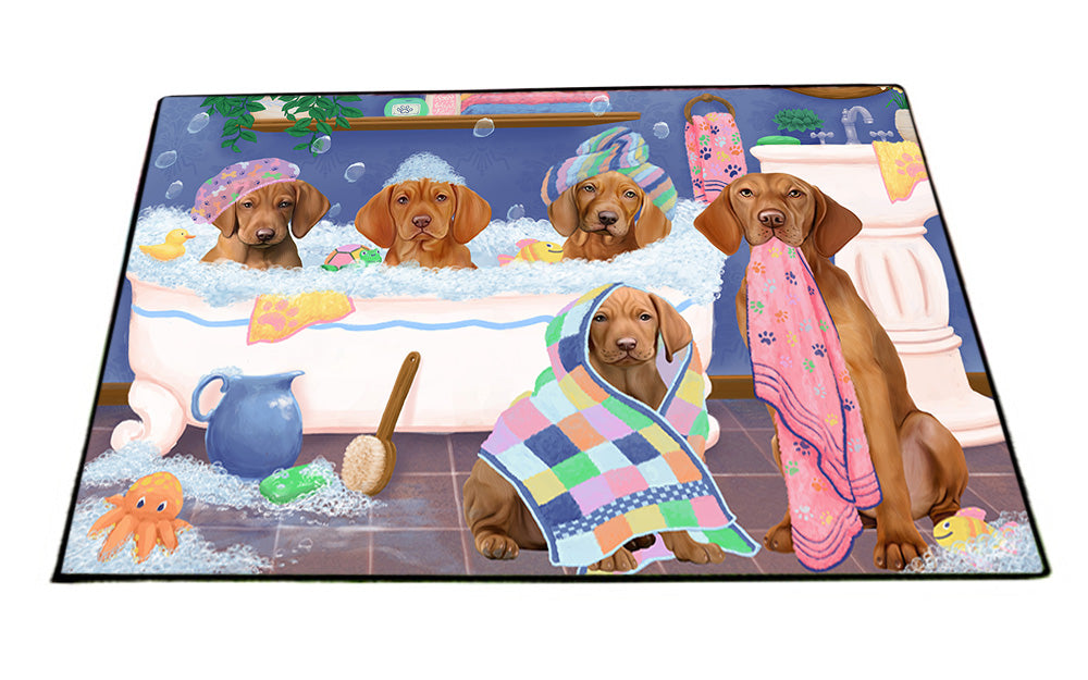 Rub A Dub Dogs In A Tub Vizslas Dog Floormat FLMS53679