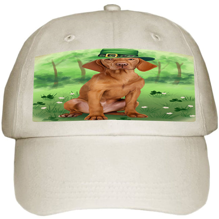 St. Patricks Day Irish Portrait Vizsla Dog Ball Hat Cap HAT51999