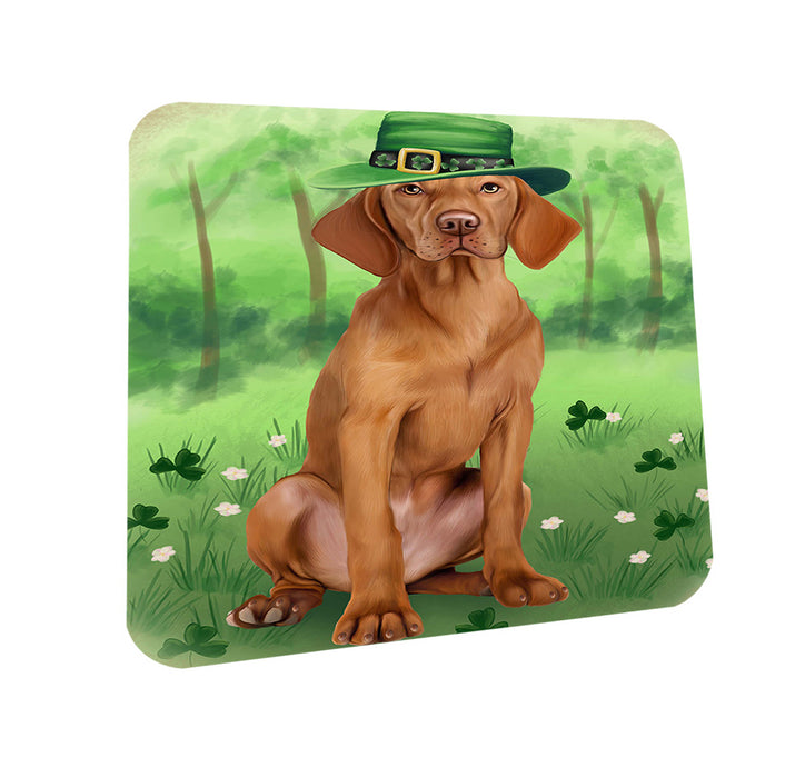 St. Patricks Day Irish Portrait Vizsla Dog Coasters Set of 4 CST49381