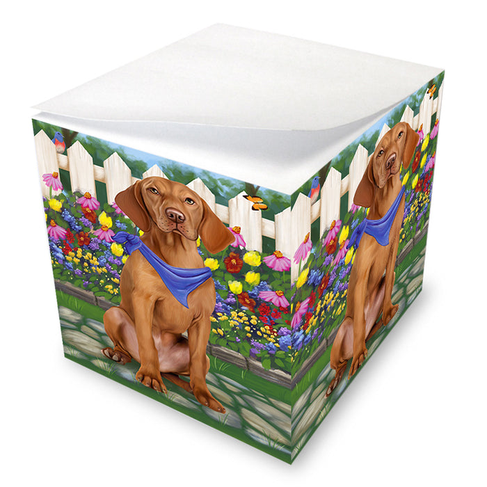Spring Floral Vizsla Dog Note Cube NOC52276