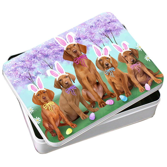 Vizslas Dog Easter Holiday Photo Storage Tin PITN49289