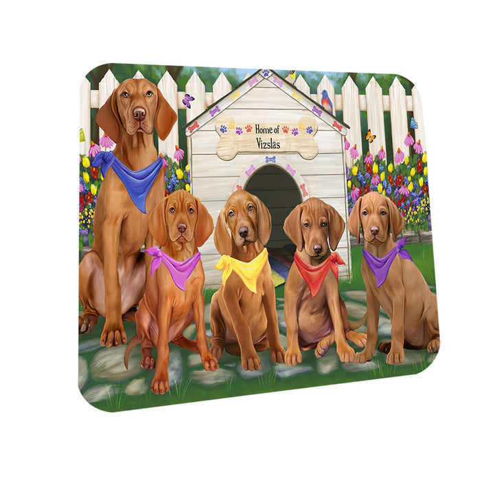 Spring Dog House Vizslas Dog Coasters Set of 4 CST50095