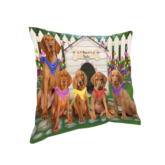 Spring Dog House Vizslas Dog Pillow PIL56400