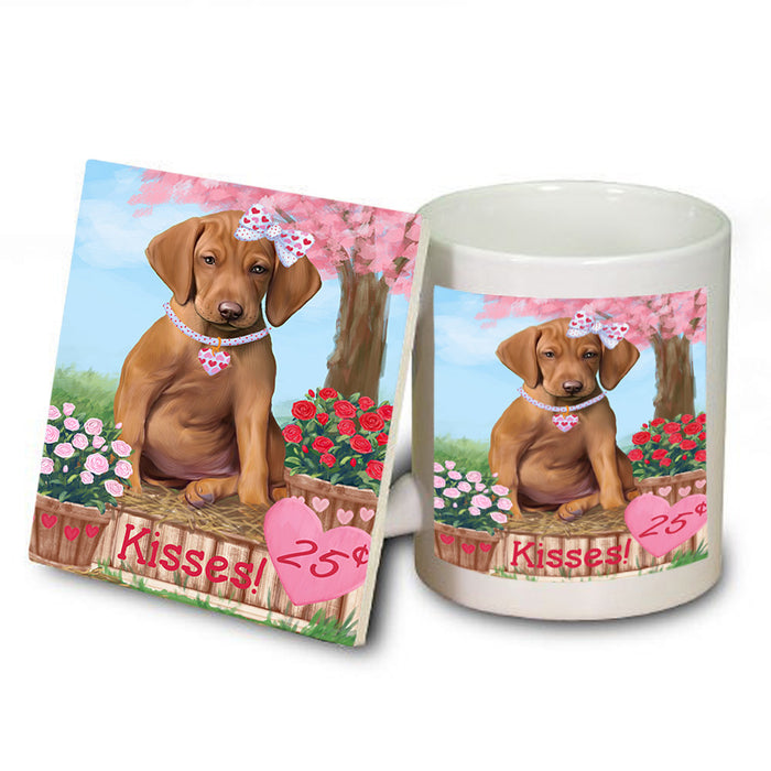 Rosie 25 Cent Kisses Vizsla Dog Mug and Coaster Set MUC56248