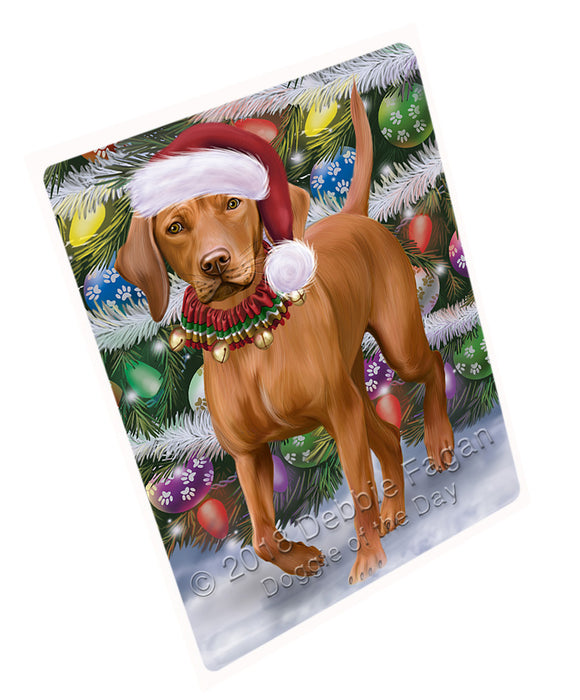 Trotting in the Snow Vizsla Dog Cutting Board C75738