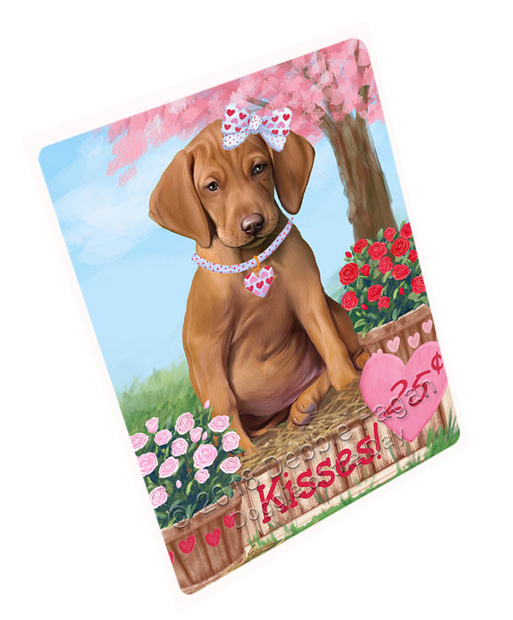 Rosie 25 Cent Kisses Vizsla Dog Large Refrigerator / Dishwasher Magnet RMAG99804