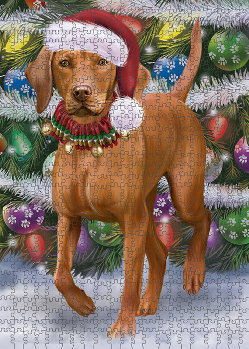 Trotting in the Snow Vizsla Dog Puzzle with Photo Tin PUZL94892