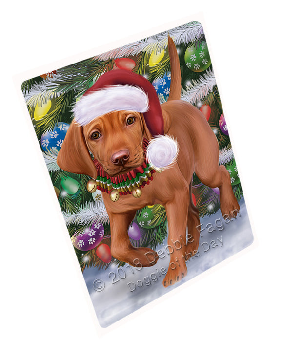 Trotting in the Snow Vizsla Dog Magnet MAG75159 (Small 5.5" x 4.25")