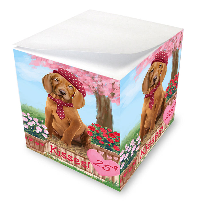 Rosie 25 Cent Kisses Vizsla Dog Note Cube NOC54329
