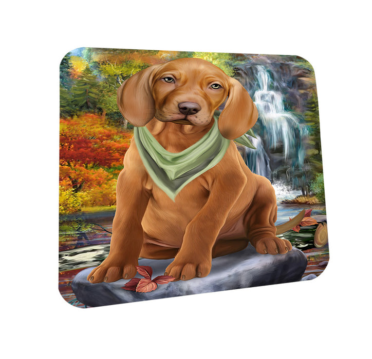 Scenic Waterfall Vizsla Dog Coasters Set of 4 CST51940