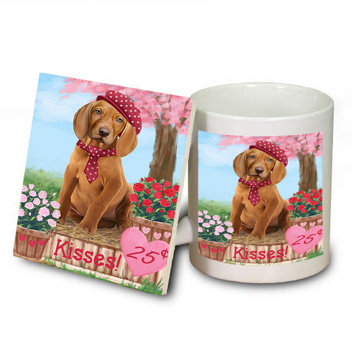Rosie 25 Cent Kisses Vizsla Dog Mug and Coaster Set MUC56249