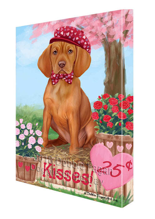 Rosie 25 Cent Kisses Vizsla Dog Canvas Print Wall Art Décor CVS128546