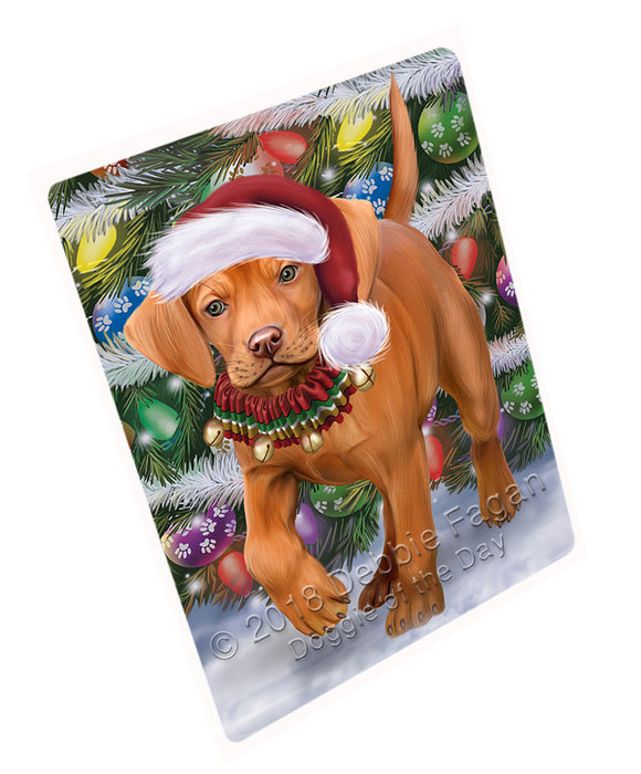 Trotting in the Snow Vizsla Dog Magnet MAG75165 (Small 5.5" x 4.25")