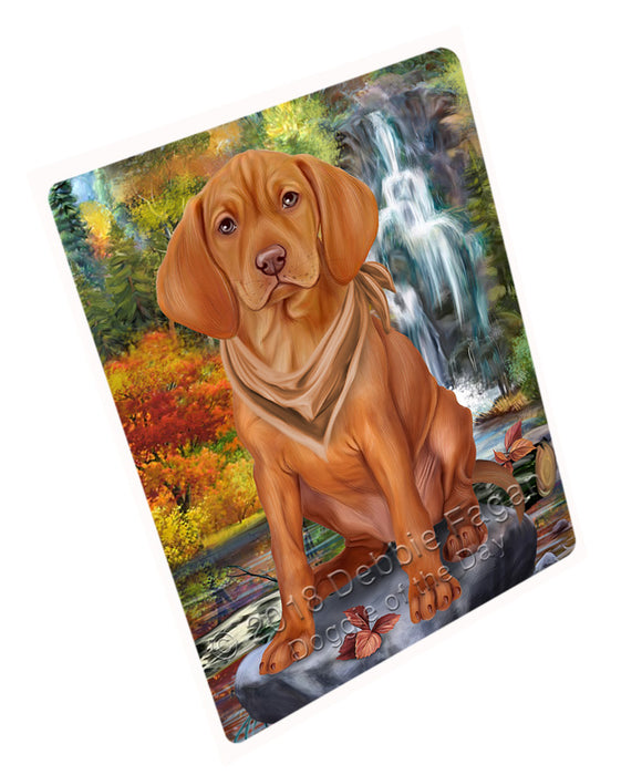 Scenic Waterfall Vizsla Dog Cutting Board C60201