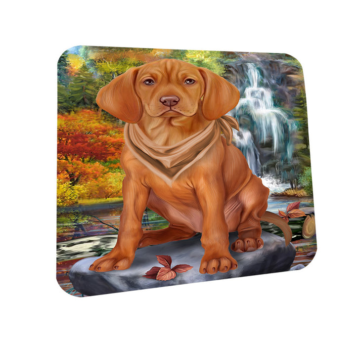 Scenic Waterfall Vizsla Dog Coasters Set of 4 CST51943
