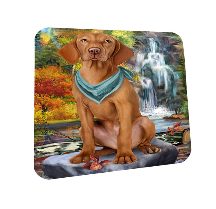 Scenic Waterfall Vizsla Dog Coasters Set of 4 CST51944
