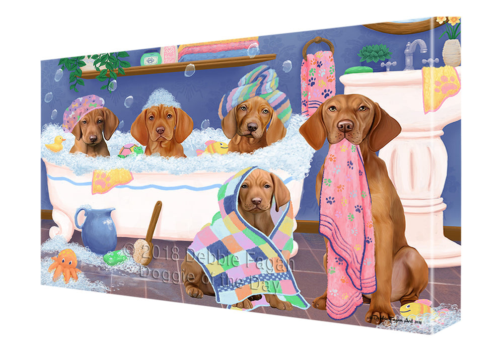 Rub A Dub Dogs In A Tub Vizslas Dog Canvas Print Wall Art Décor CVS133712