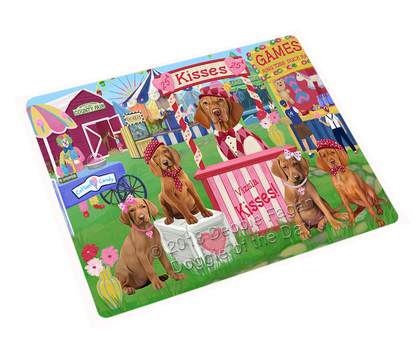 Carnival Kissing Booth Vizslas Dog Cutting Board C73278