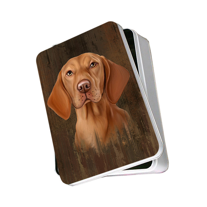 Rustic Vizsla Dog Photo Storage Tin PITN50498