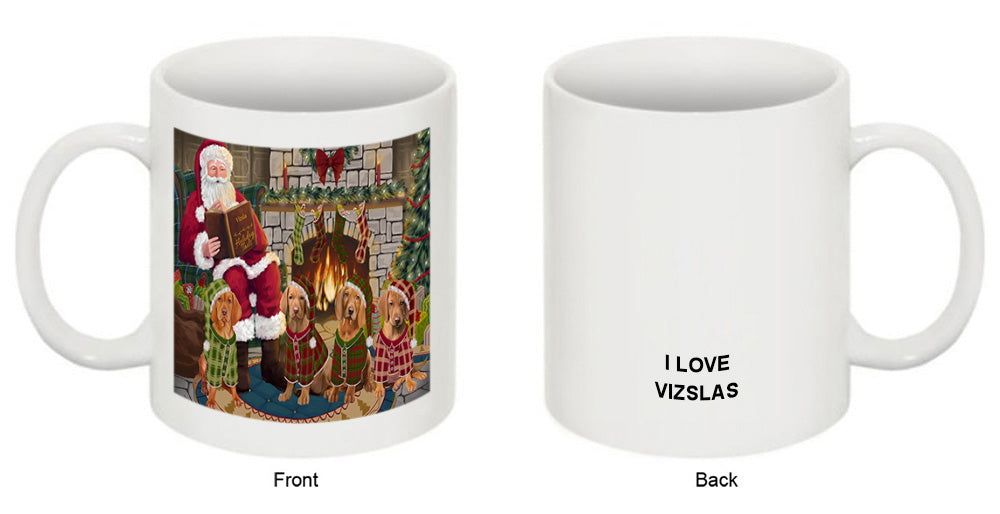 Christmas Cozy Holiday Tails Vizslas Dog Coffee Mug MUG50795