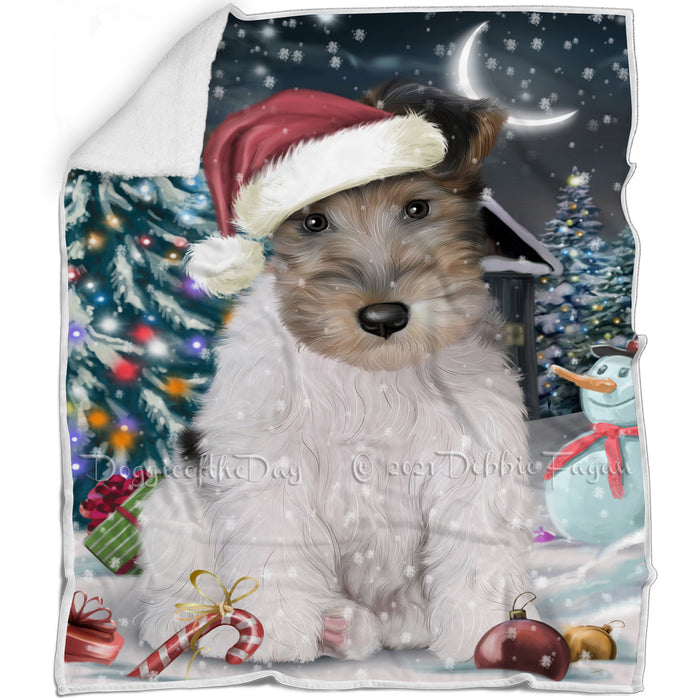 Have a Holly Jolly Wire Fox Terrier Dog Christmas Blanket BLNKT81975