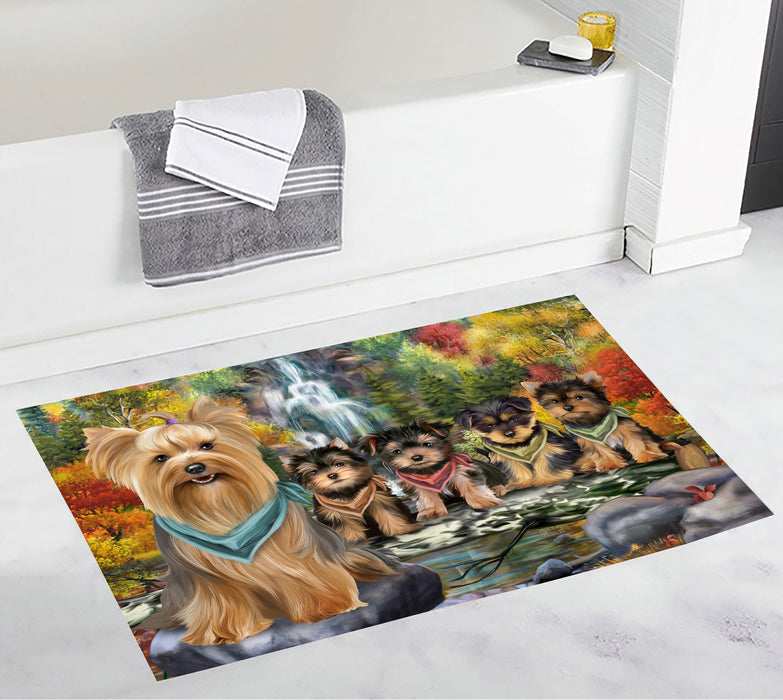 Scenic Waterfall Yorkshire Dogs Bath Mat