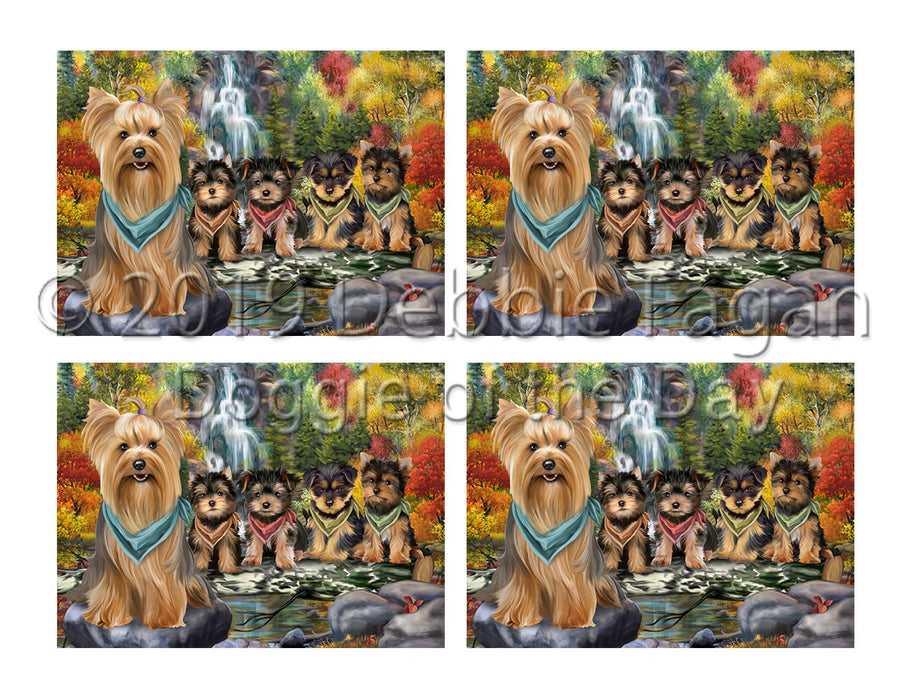 Scenic Waterfall Yorkshire Dogs Placemat