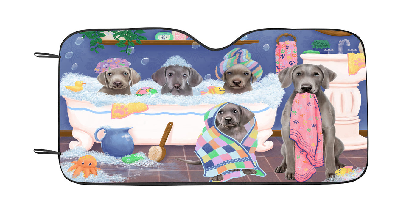 Rub A Dub Dogs In A Tub Weimaraner Dogs Car Sun Shade