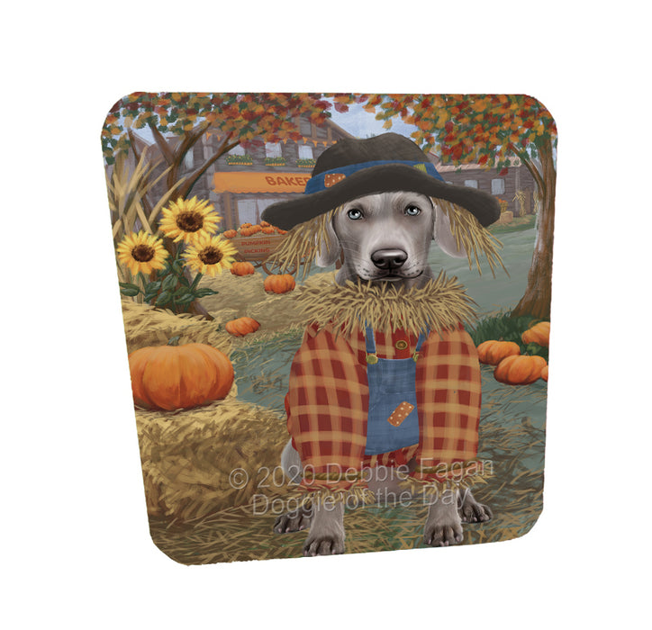 Halloween 'Round Town Weimaraner Dogs Coasters Set of 4 CSTA58030