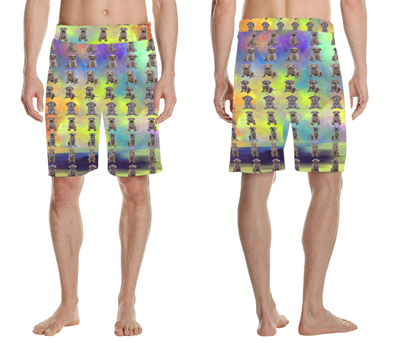 Paradise Wave Weimaraner Dogs All Over Print Men's Casual Shorts
