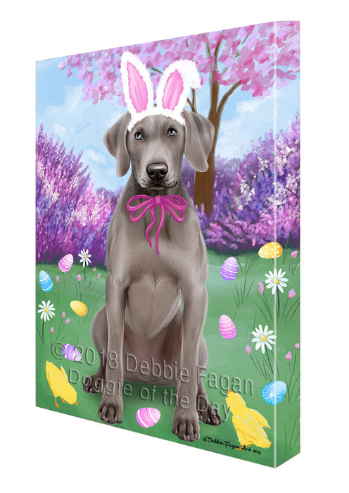 Weimaraner Dog Easter Holiday Canvas Wall Art CVS60438