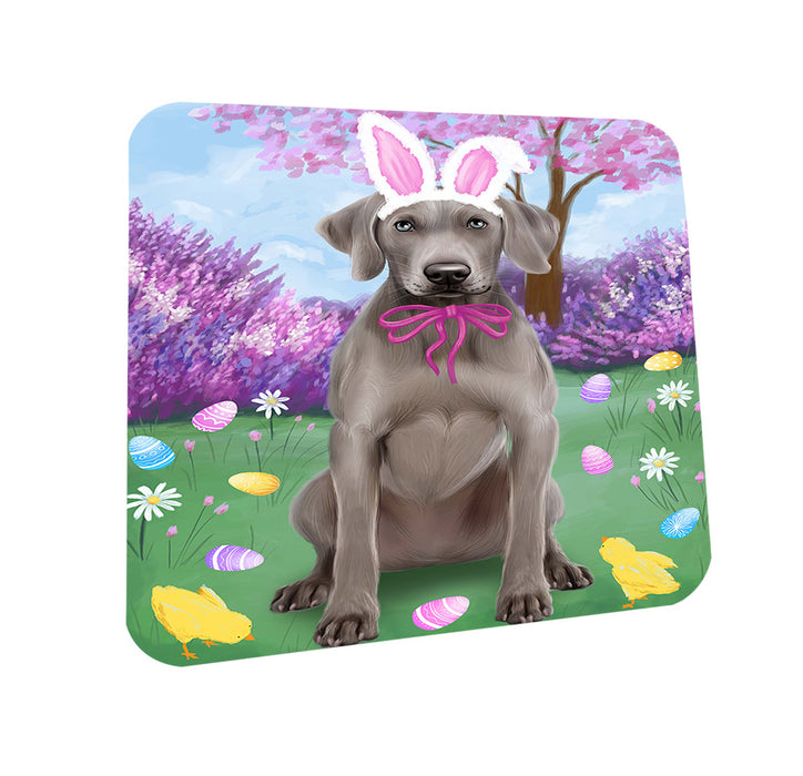 Weimaraner Dog Easter Holiday Coasters Set of 4 CST49250