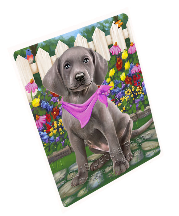 Spring Floral Weimaraner Dog Magnet Mini (3.5" x 2") MAG54417