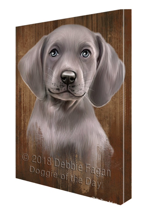 Rustic Weimaraner Dog Canvas Wall Art CVS61941