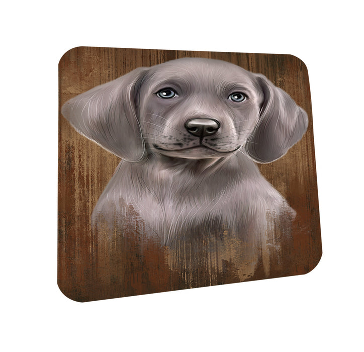 Rustic Weimaraner Dog Coasters Set of 4 CST49551