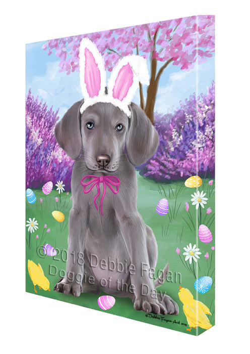 Weimaraner Dog Easter Holiday Canvas Wall Art CVS60456