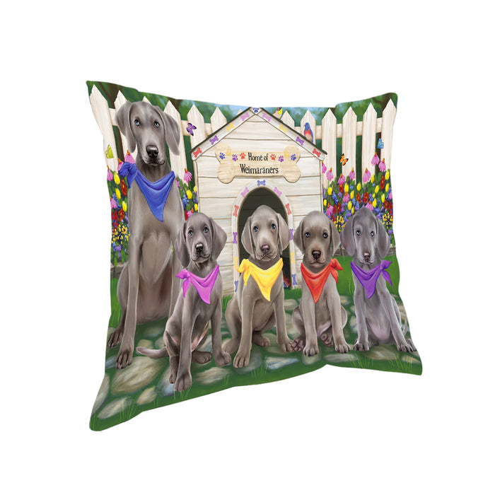 Spring Dog House Weimaraners Dog Pillow PIL56404