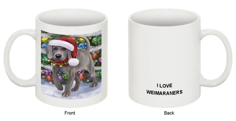 Trotting in the Snow Weimaraner Dog Coffee Mug MUG49999