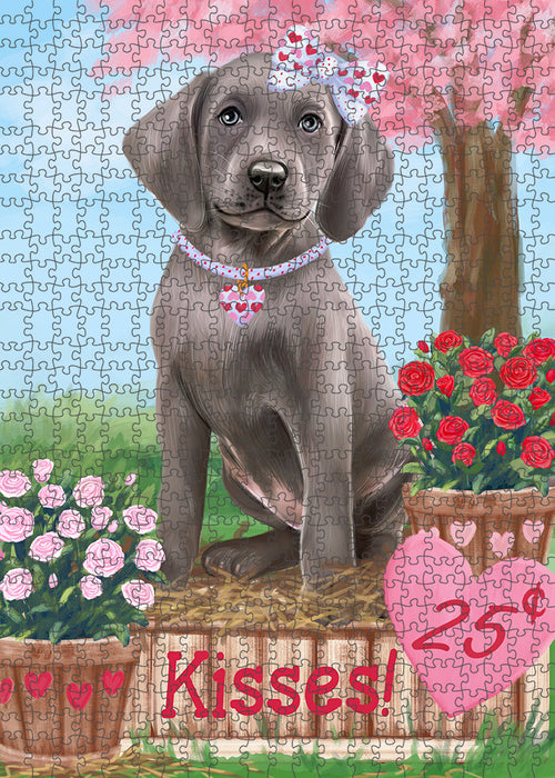 Rosie 25 Cent Kisses Weimaraner Dog Puzzle with Photo Tin PUZL93236