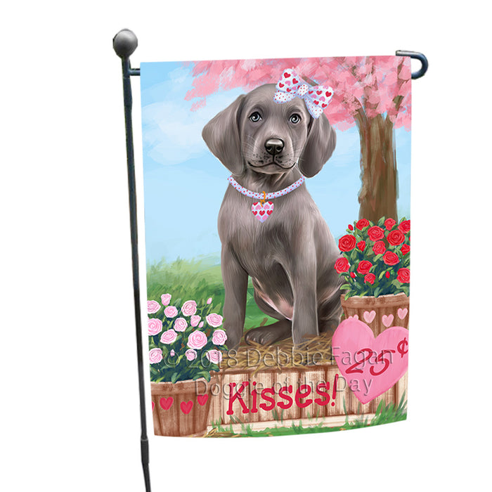 Rosie 25 Cent Kisses Weimaraner Dog Garden Flag GFLG56807