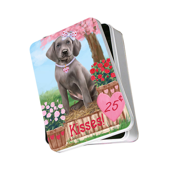 Rosie 25 Cent Kisses Weimaraner Dog Photo Storage Tin PITN56202