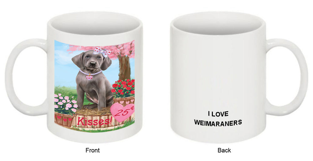 Rosie 25 Cent Kisses Weimaraner Dog Coffee Mug MUG51657