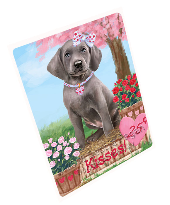 Rosie 25 Cent Kisses Weimaraner Dog Magnet MAG73916 (Small 5.5" x 4.25")