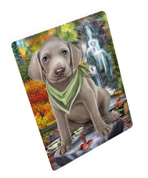 Scenic Waterfall Weimaraner Dog Cutting Board C60210