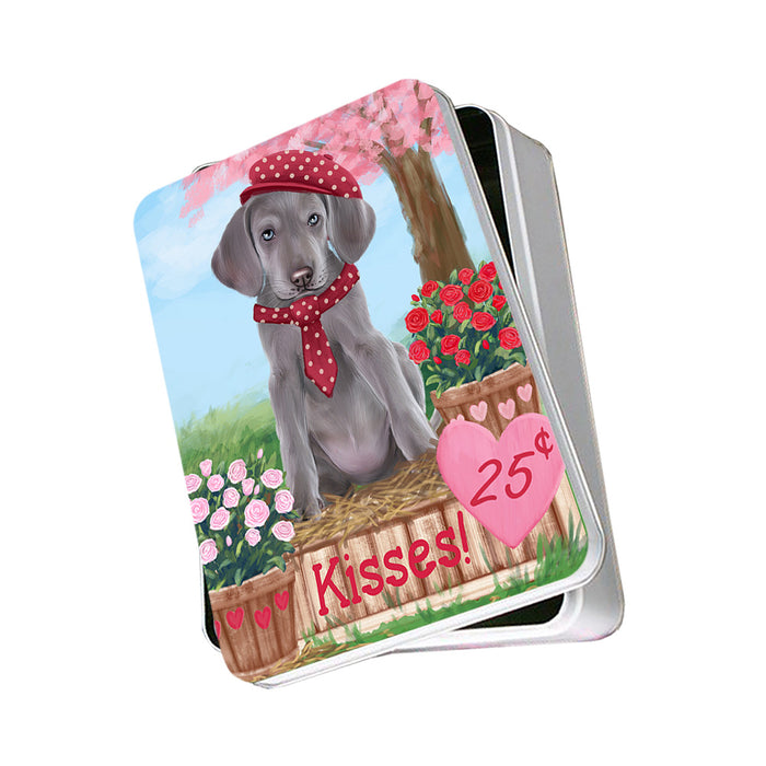 Rosie 25 Cent Kisses Weimaraner Dog Photo Storage Tin PITN56203