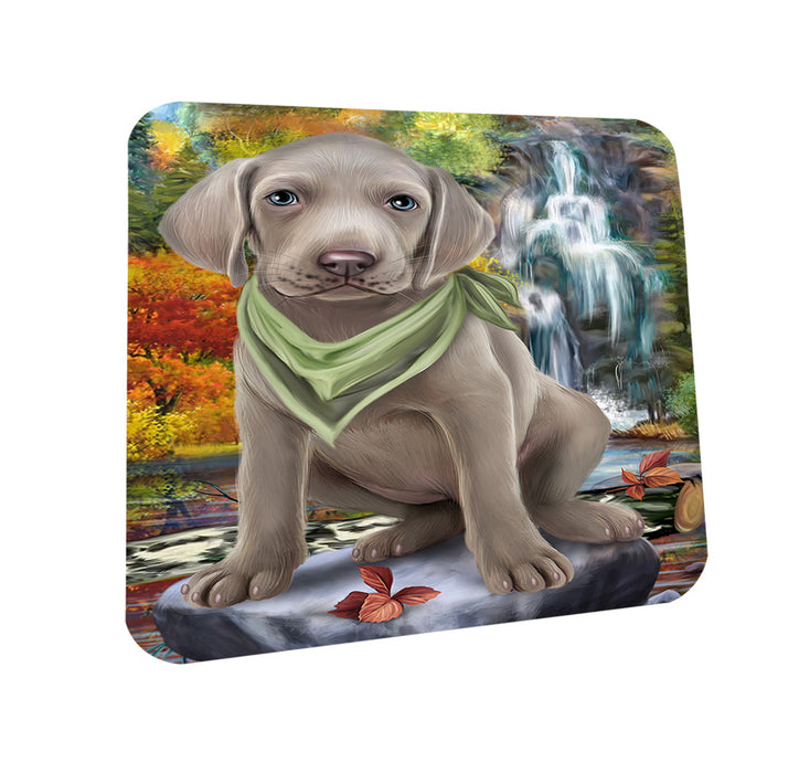 Scenic Waterfall Weimaraner Dog Coasters Set of 4 CST51946