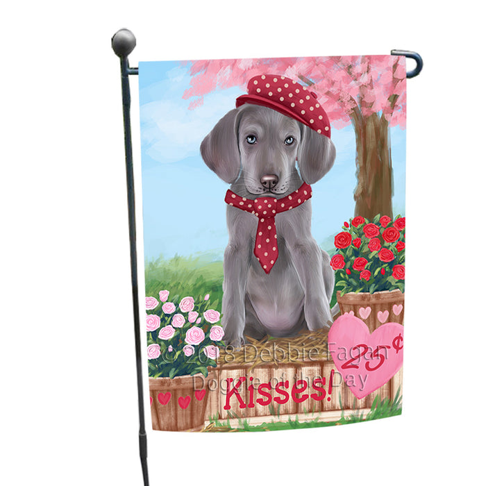 Rosie 25 Cent Kisses Weimaraner Dog Garden Flag GFLG56808