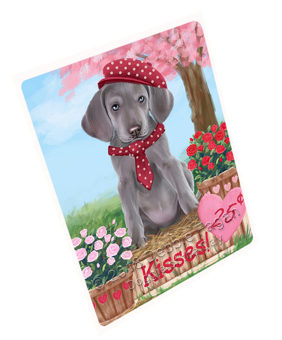 Rosie 25 Cent Kisses Weimaraner Dog Magnet MAG73919 (Small 5.5" x 4.25")
