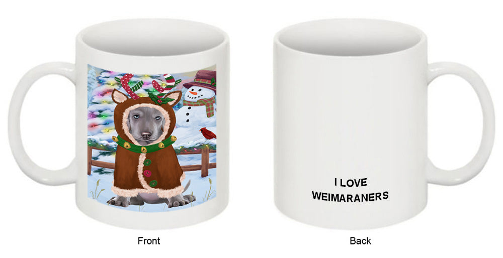 Christmas Gingerbread House Candyfest Weimaraner Dog Coffee Mug MUG51987